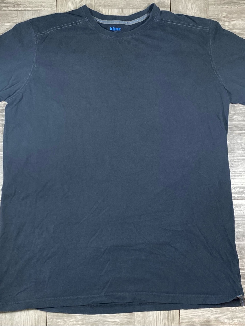 Kuhl Men's Wildfibre T-Shirt - Short Sleeve Organic Cotton Navy Blue- XL